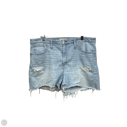 Shorts By Madewell In Blue Denim, Size: 16