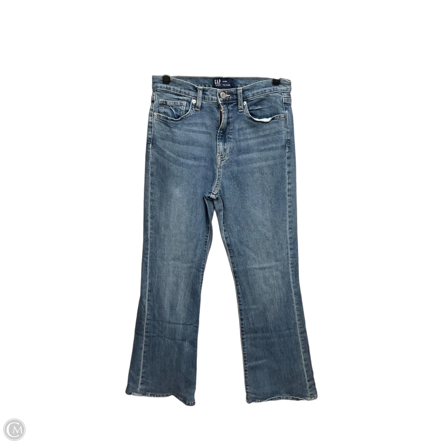 Jeans Flared By Gap In Blue Denim, Size: 10