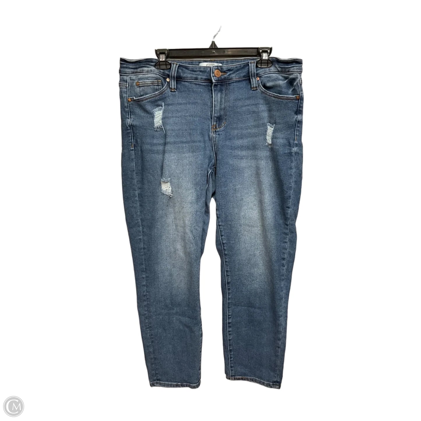Jeans Straight By Arula In Blue Denim, Size: 14