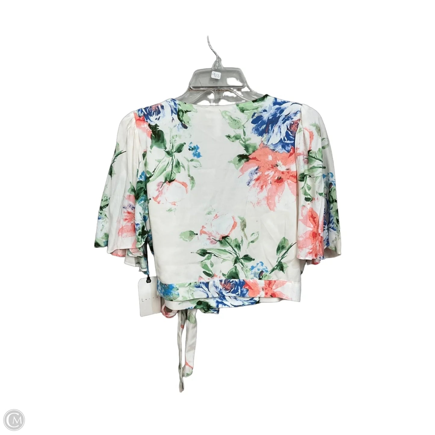 Top Short Sleeve By Leith In Floral Print, Size: Xl