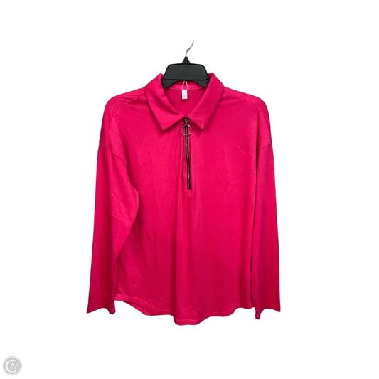 Top Long Sleeve By Clothes Mentor In Pink, Size: M