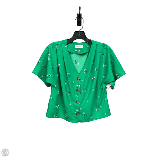Blouse Short Sleeve By Elodie In Floral Print, Size: S