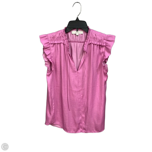 Top Sleeveless By Loft In Purple, Size: S