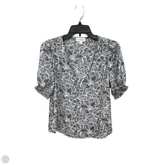 Top Short Sleeve By Evereve In Floral Print, Size: Xs