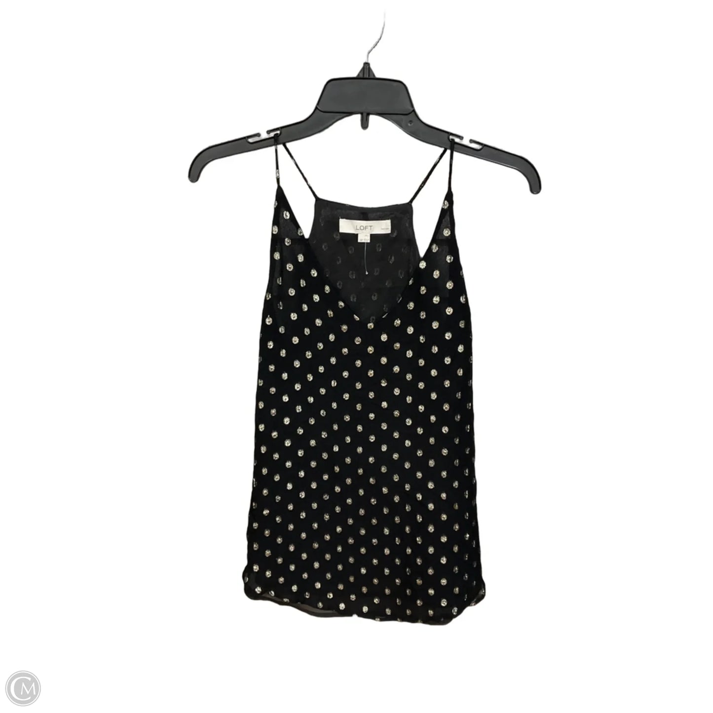 Top Sleeveless By Loft In Polkadot Pattern, Size: Sp