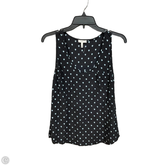 Top Sleeveless By Joie In Black & Blue, Size: S