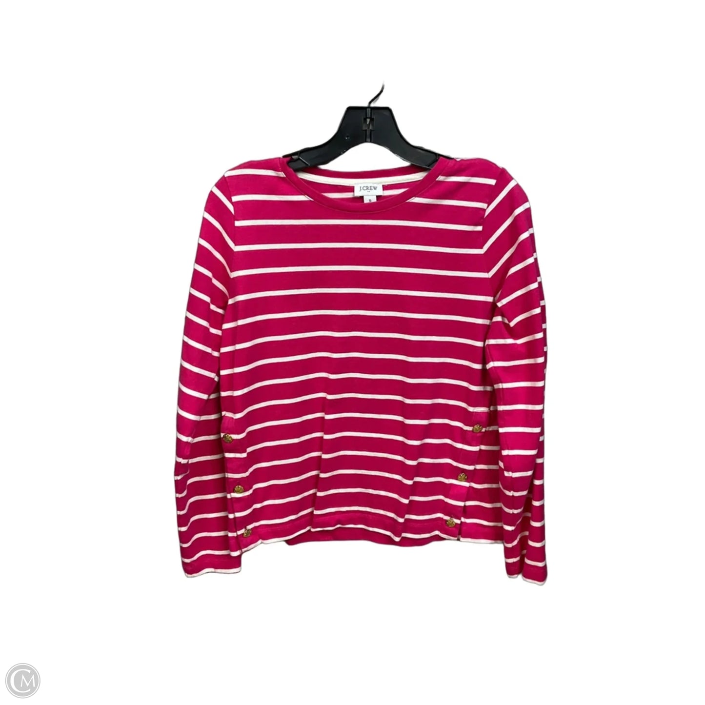Top Long Sleeve By J. Crew In Striped Pattern, Size: S