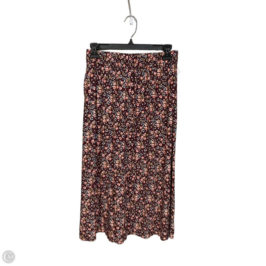 Skirt Midi By Loft In Floral Print, Size: 2