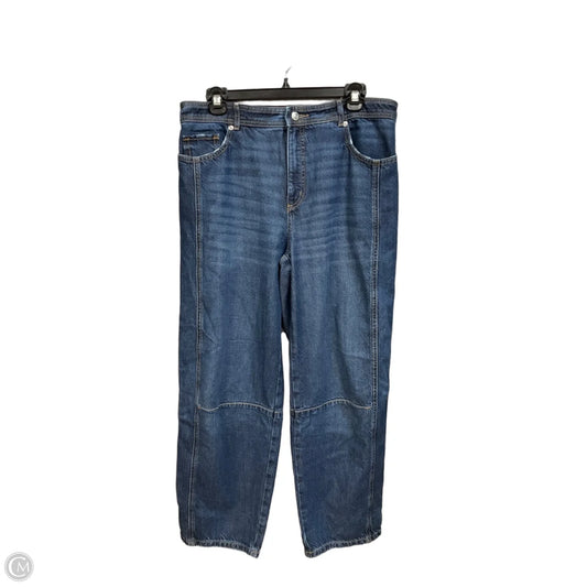 Jeans Straight By Loft In Blue Denim, Size: 8
