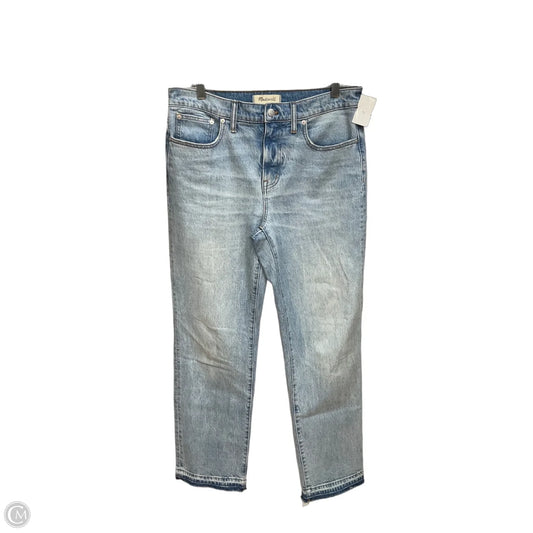 Jeans Straight By Madewell In Blue Denim, Size: 8