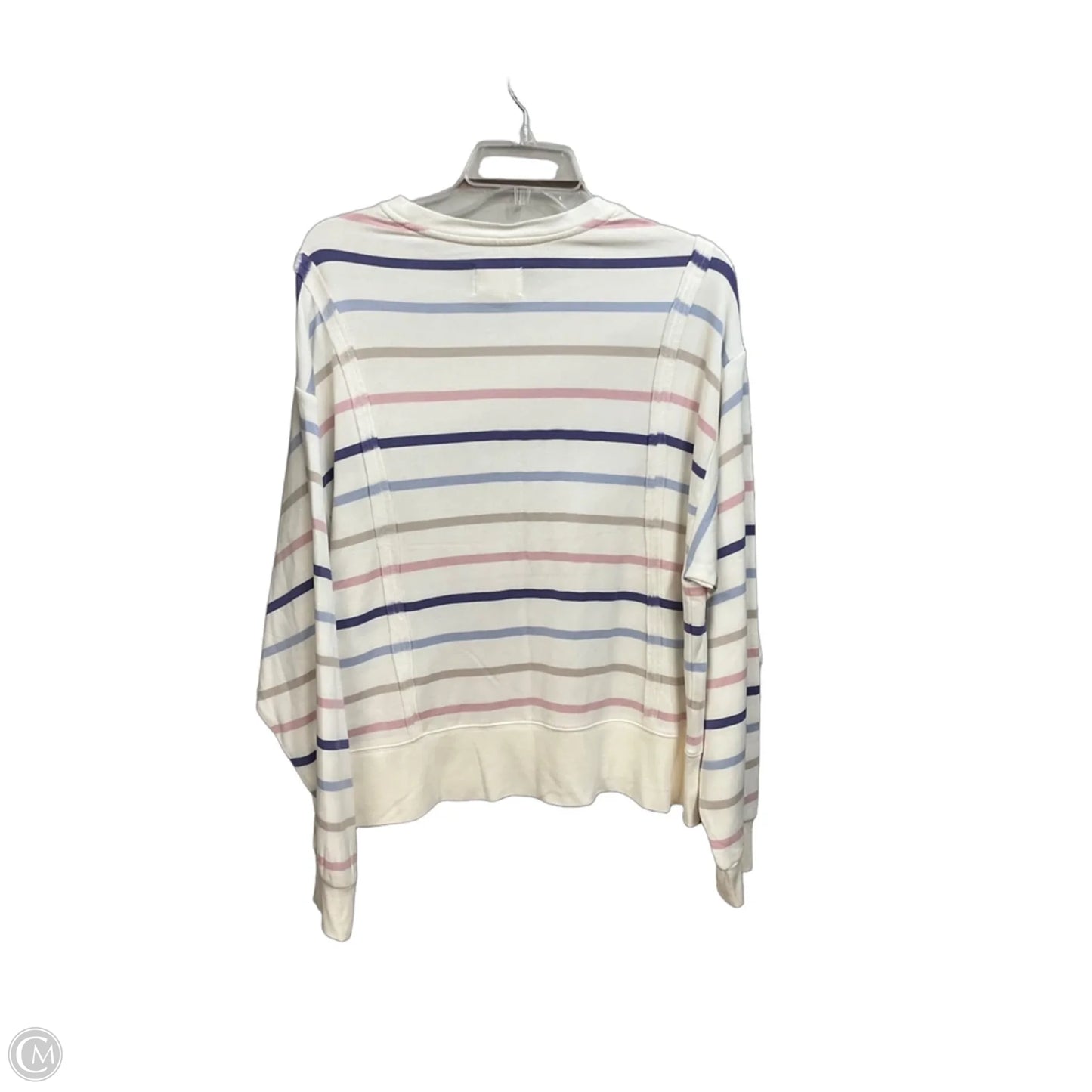 Top Long Sleeve By Thread And Supply In Striped Pattern, Size: M