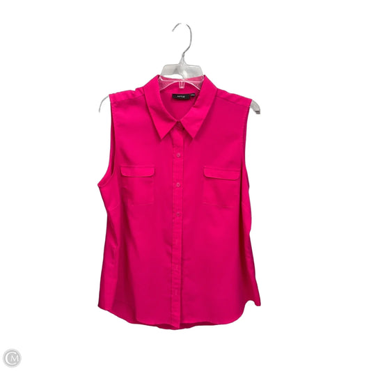 Blouse Sleeveless By Apt 9 In Pink, Size: Xl