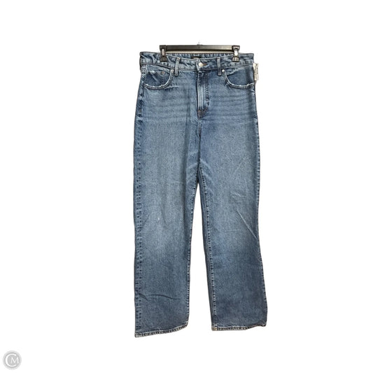 Jeans Straight By Express In Blue Denim, Size: 12