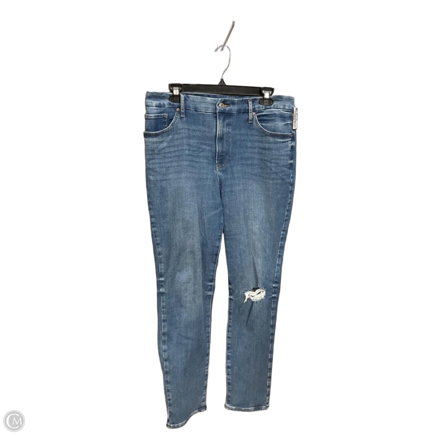 Jeans Skinny By Express In Blue Denim, Size: 12