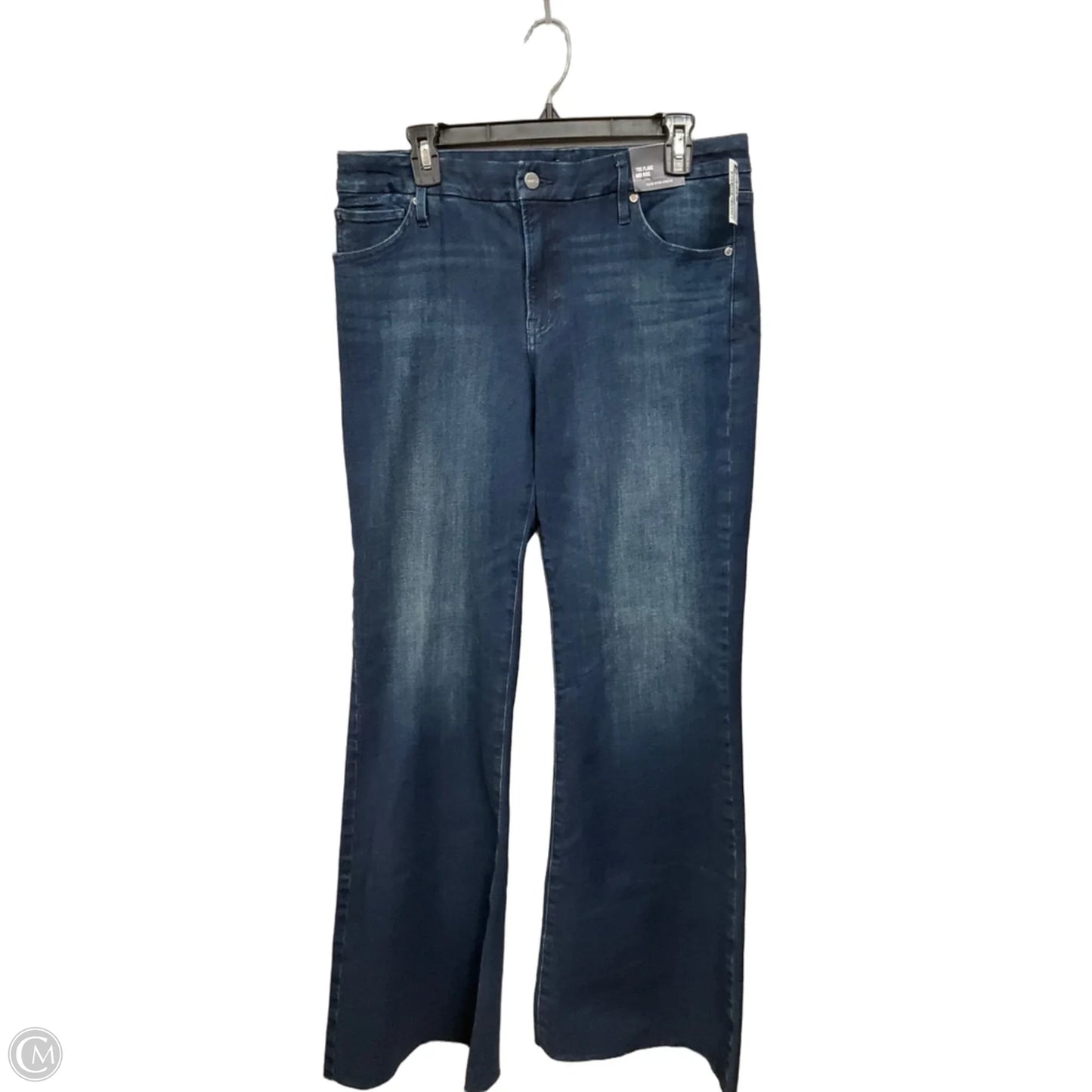 Jeans Flared By Express In Blue Denim, Size: 12