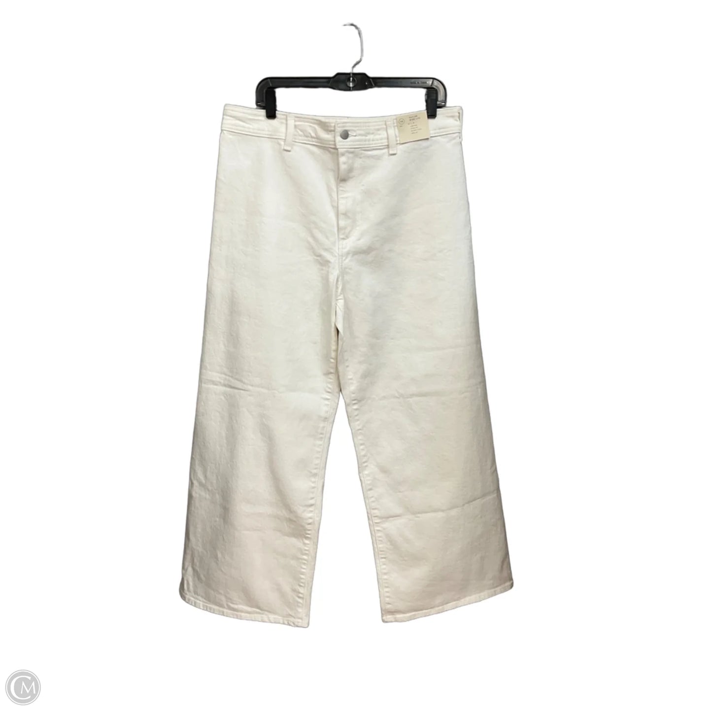 Jeans Wide Leg By Universal Thread In Cream Denim, Size: 14