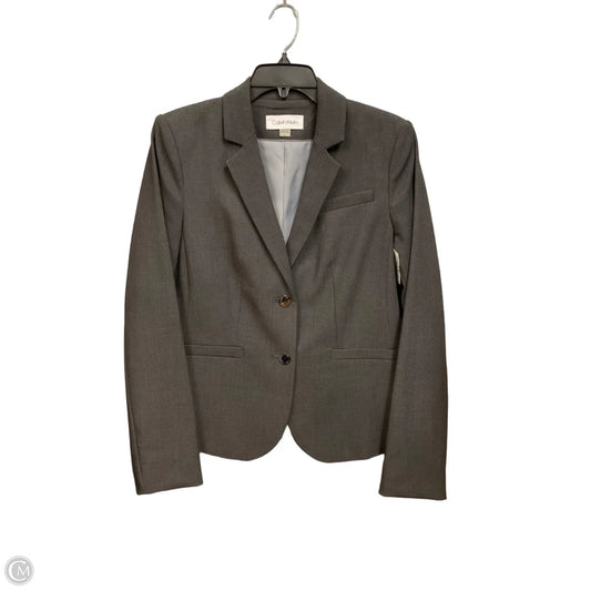 Blazer By Calvin Klein In Grey, Size: M