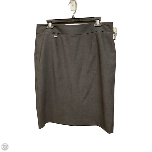Skirt Mini & Short By Calvin Klein In Grey, Size: 12