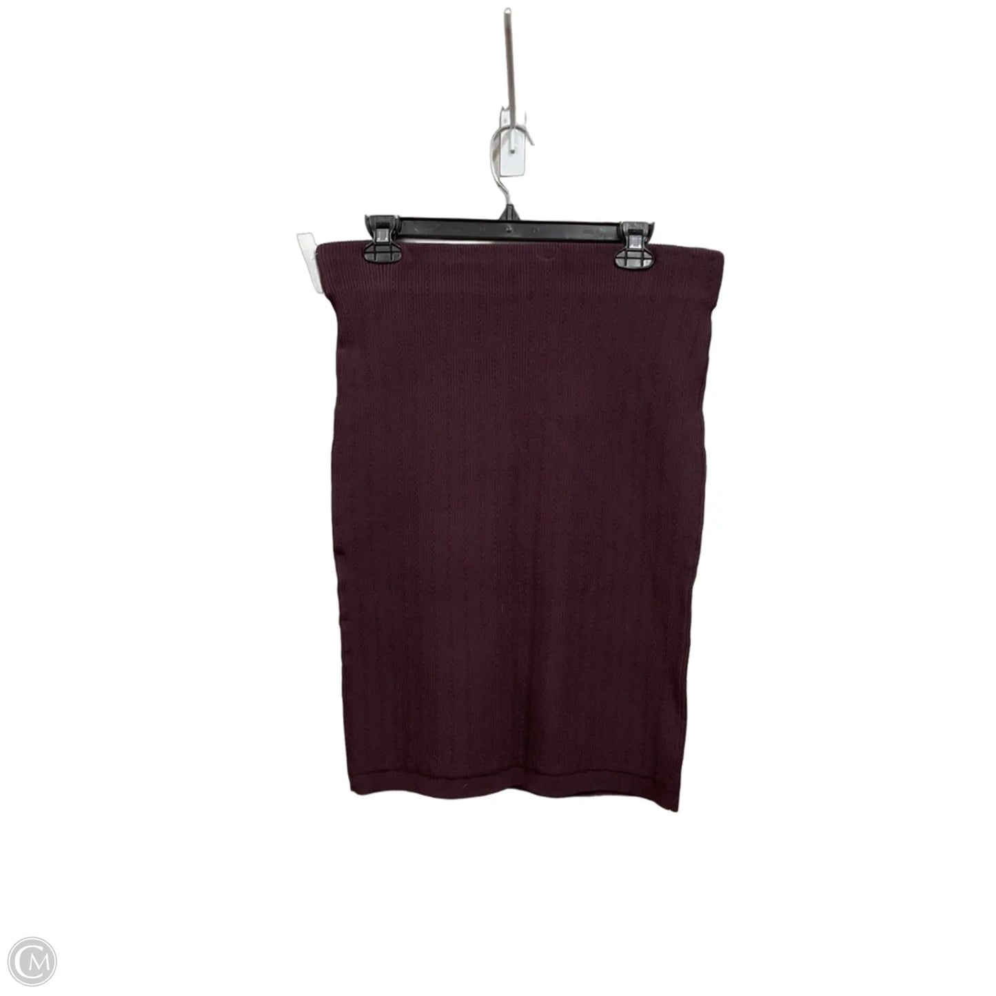 Skirt Midi By Express In Maroon, Size: L