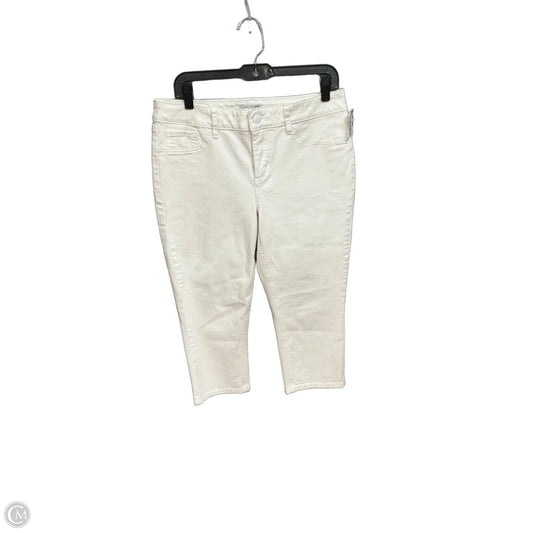 Jeans Skinny By Seven 7 In White Denim, Size: 10
