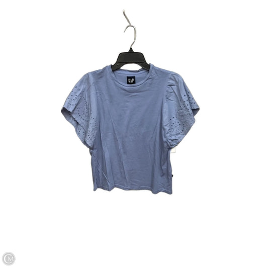Top Short Sleeve By Gap In Blue, Size: M