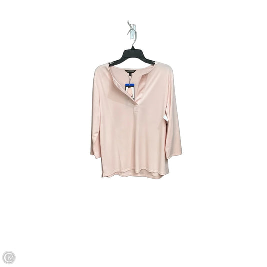 Top Long Sleeve By Banana Republic In Pink, Size: L