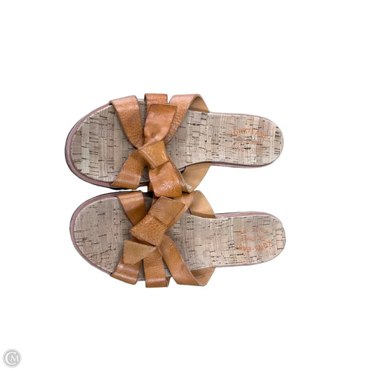 Sandals Flats By Kork Ease In Orange, Size: 9