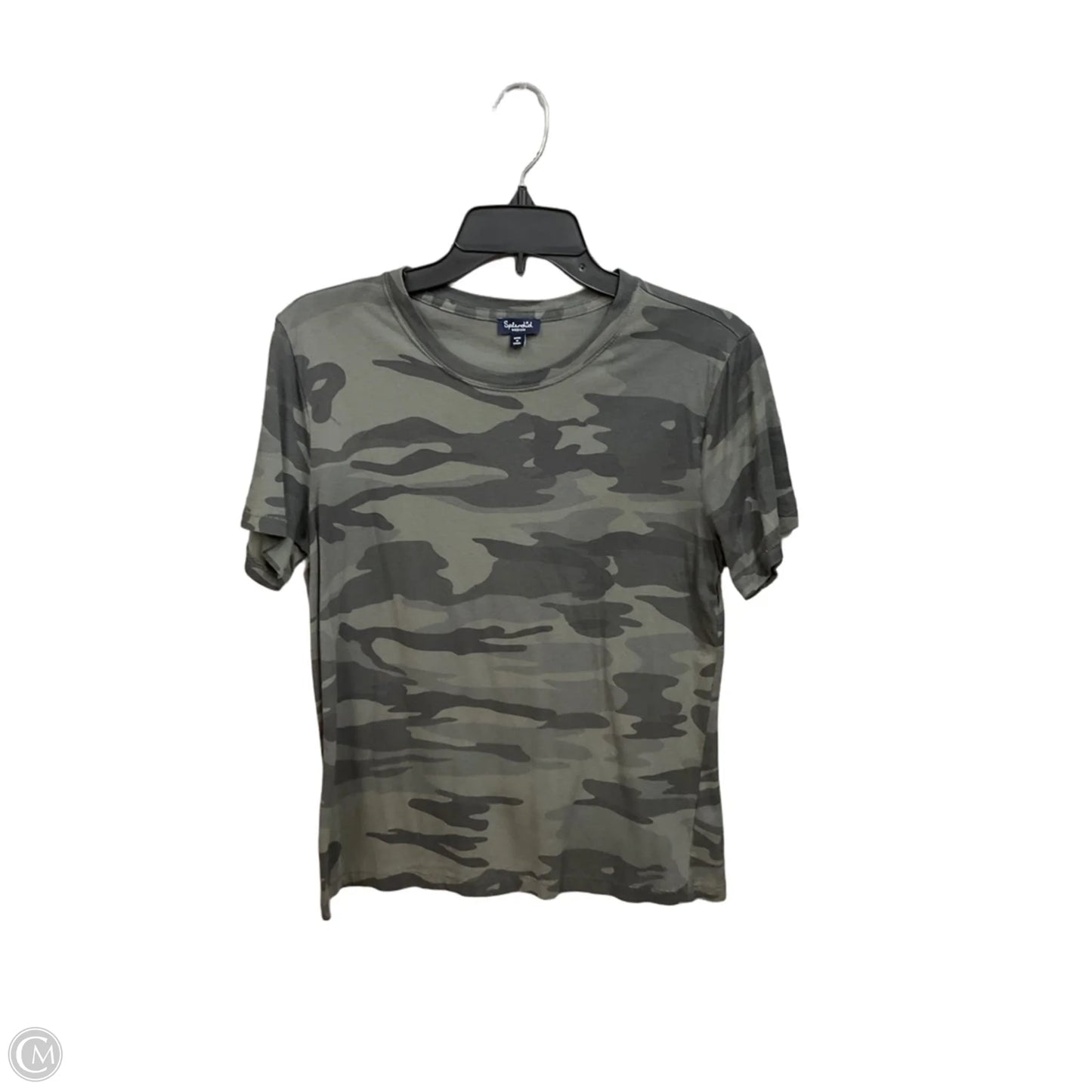 Top Short Sleeve By Splendid In Camouflage Print, Size: M