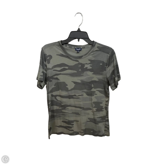 Top Short Sleeve By Splendid In Camouflage Print, Size: M