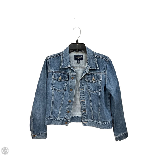 Jacket Denim By Nautica In Blue Denim, Size: S