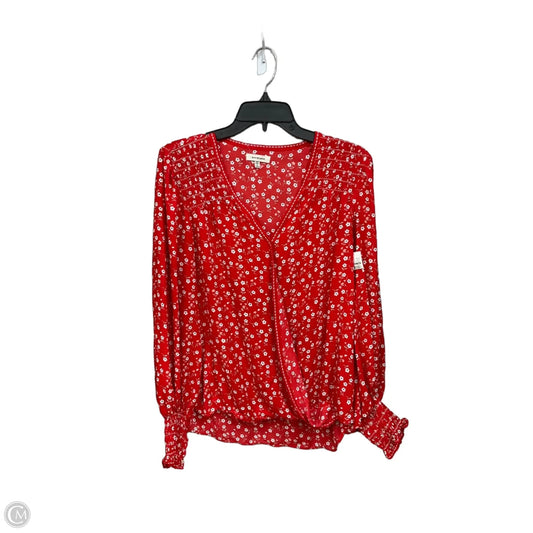 Top Long Sleeve By Max Studio In Floral Print, Size: M