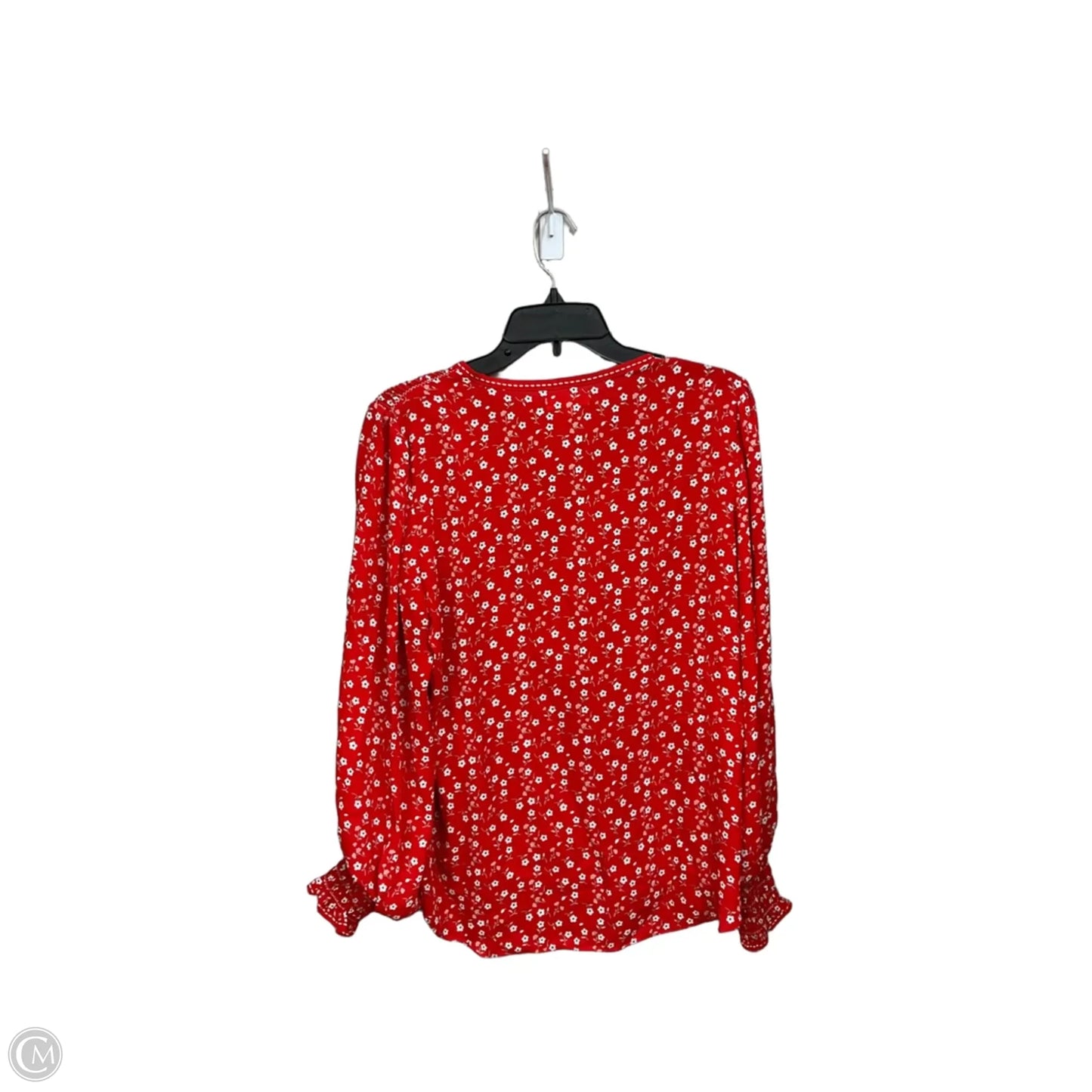 Top Long Sleeve By Max Studio In Floral Print, Size: M