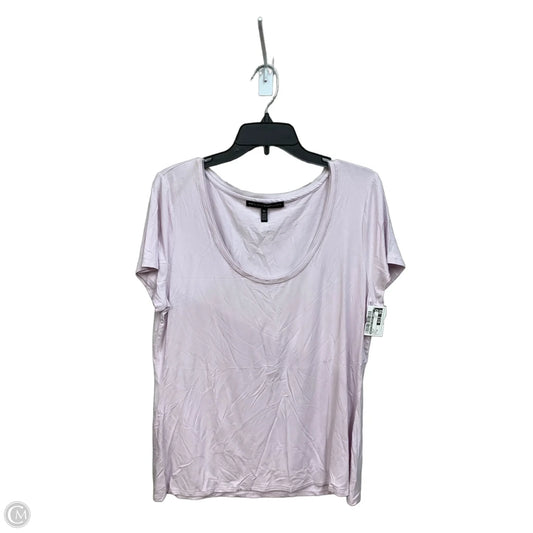 Top Short Sleeve By White House Black Market In Purple, Size: Xl
