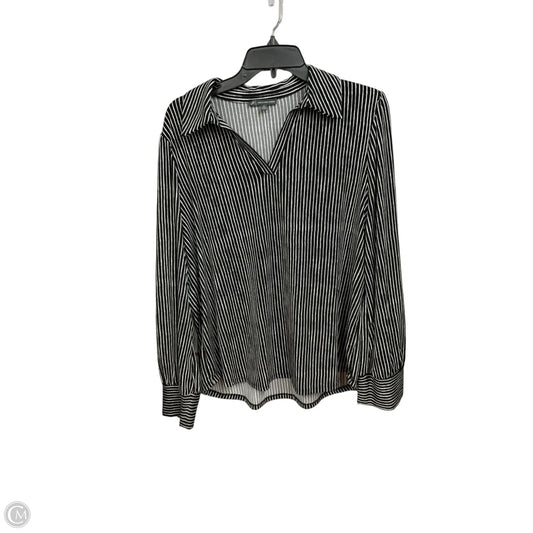 Top Long Sleeve By Adrianna Papell In Striped Pattern, Size: Xl