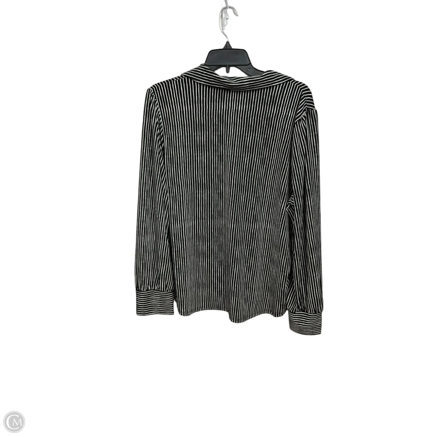 Top Long Sleeve By Adrianna Papell In Striped Pattern, Size: Xl