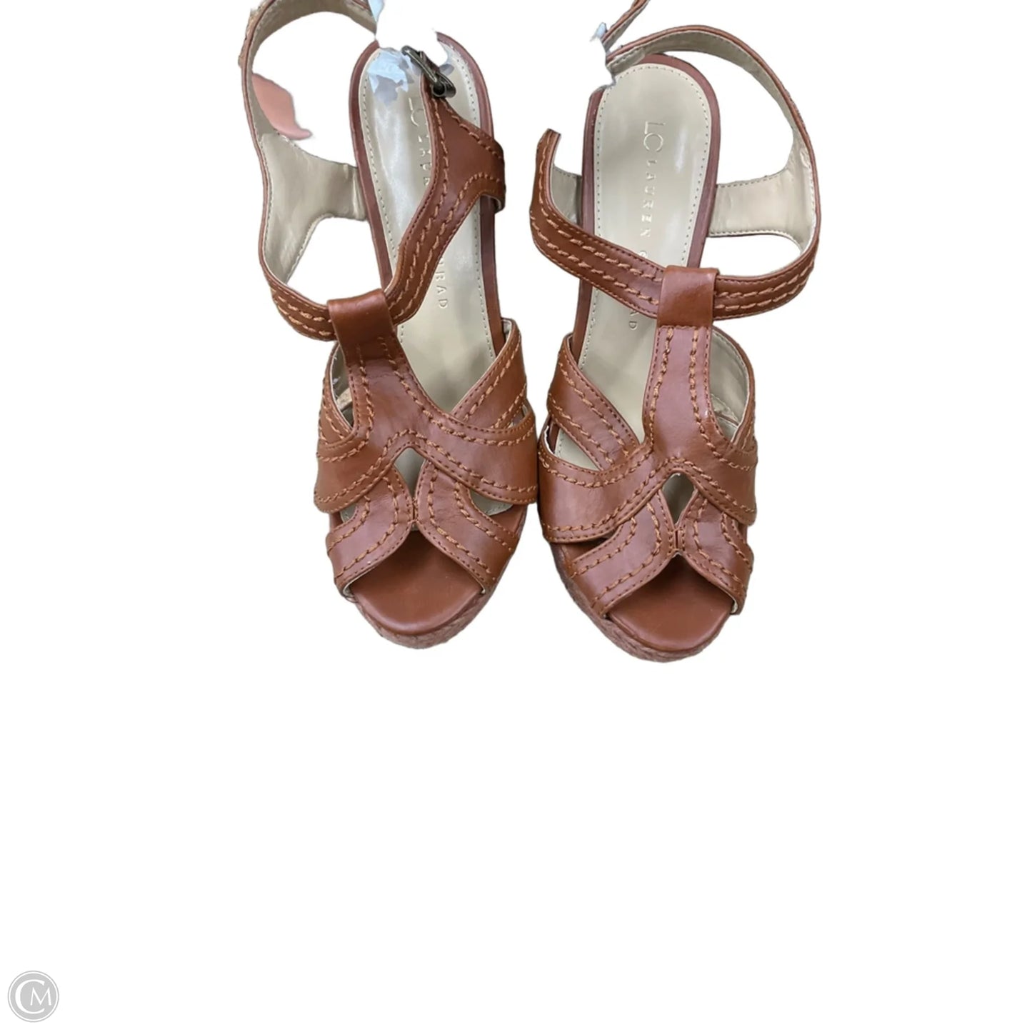 Sandals Heels Stiletto By Lc Lauren Conrad In Brown, Size: 9