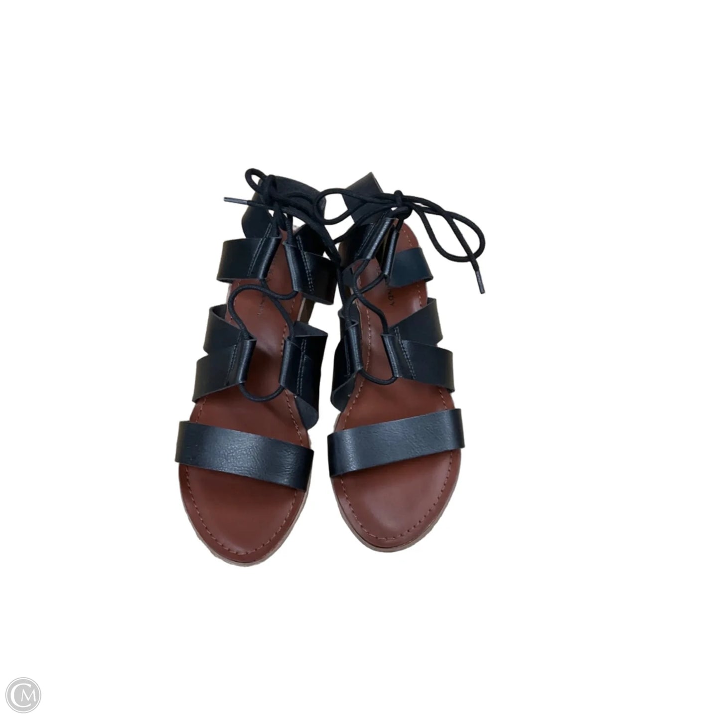 Sandals Heels Block By Rock And Candy In Black & Brown, Size: 10