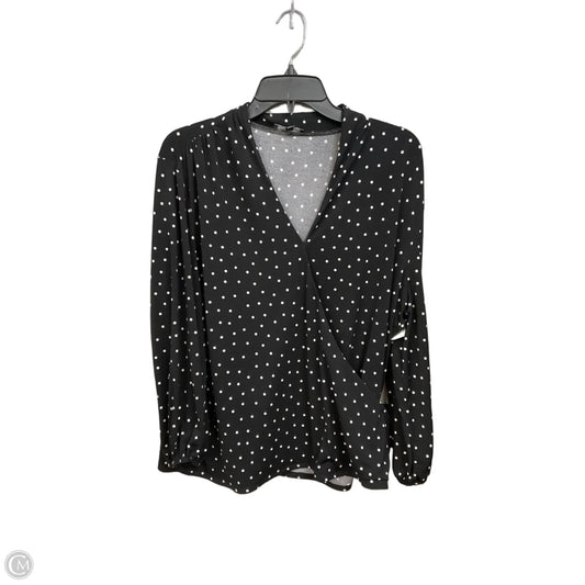 Top Long Sleeve By Adrianna Papell In Polkadot Pattern, Size: Xl