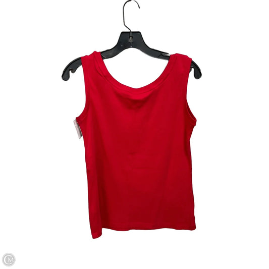 Top Sleeveless Basic By Talbots In Red, Size: S