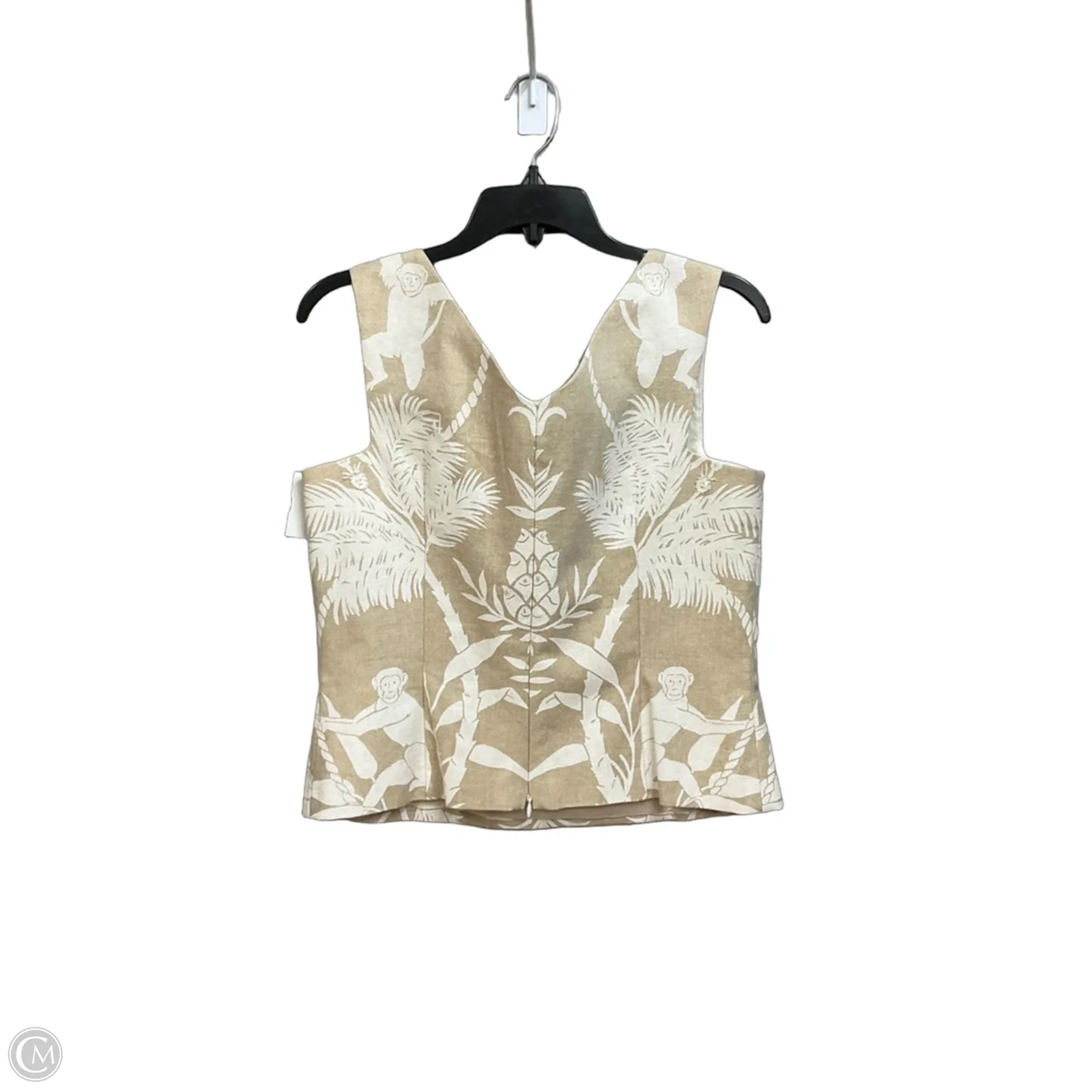 Skirt Set 2pc By Maggy London In Tropical Print, Size: M