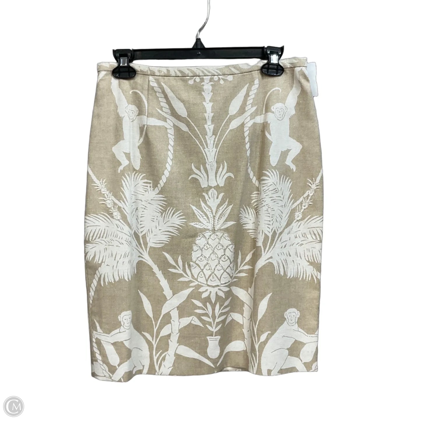 Skirt Set 2pc By Maggy London In Tropical Print, Size: M