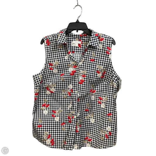 Top Sleeveless By Charter Club In Multi-colored, Size: Xl