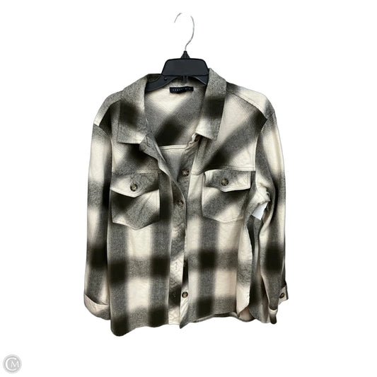 Jacket Shirt By Sanctuary In Plaid Pattern, Size: Xl