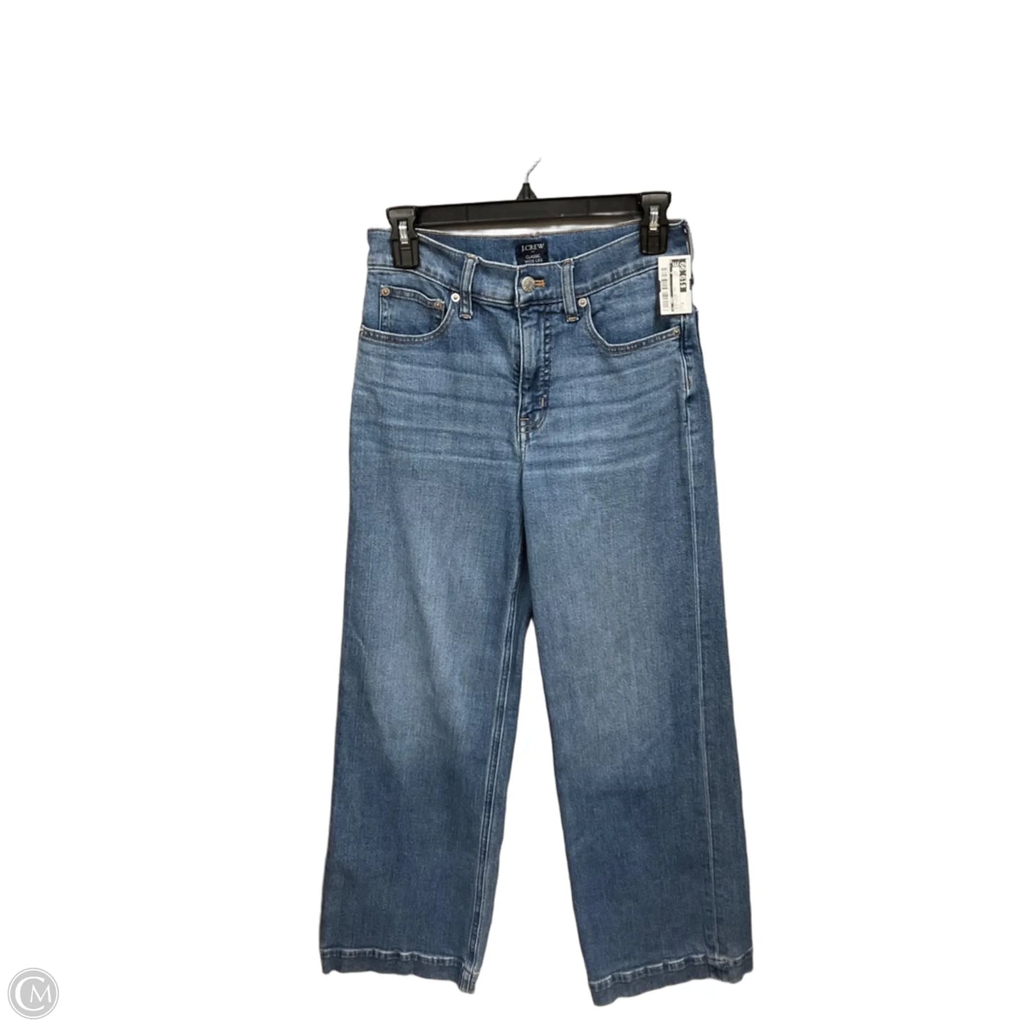 Jeans Wide Leg By J. Crew In Blue Denim, Size: 0