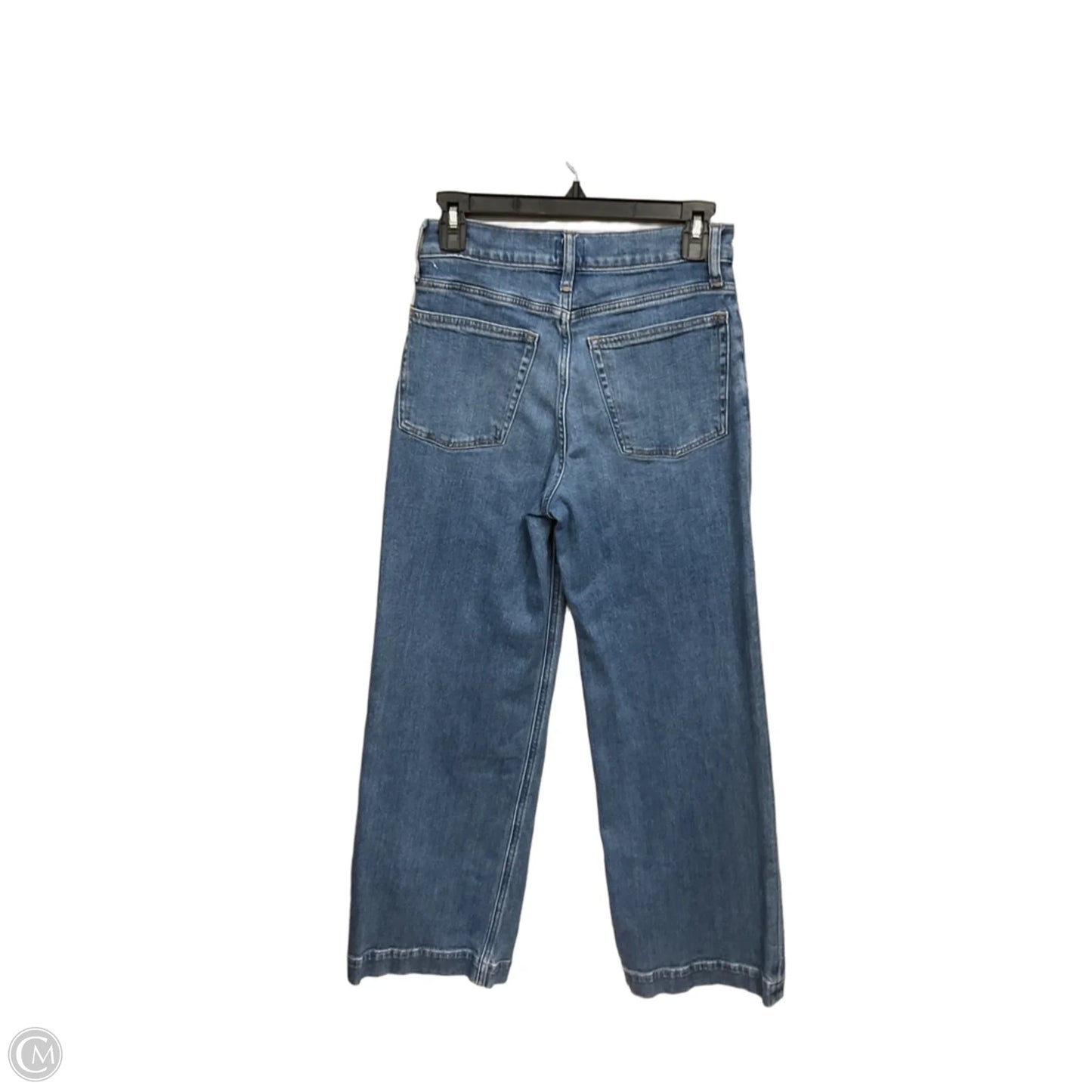 Jeans Wide Leg By J. Crew In Blue Denim, Size: 0
