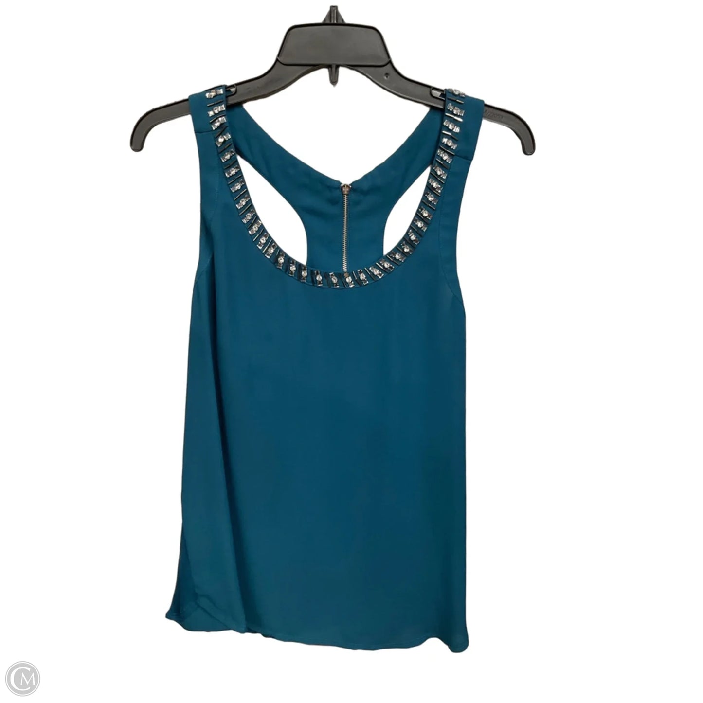 Top Sleeveless By Express In Teal, Size: L