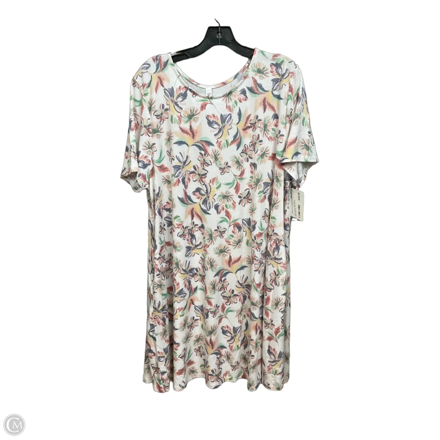 Dress Casual Short By Clothes Mentor In Floral Print, Size: 3x