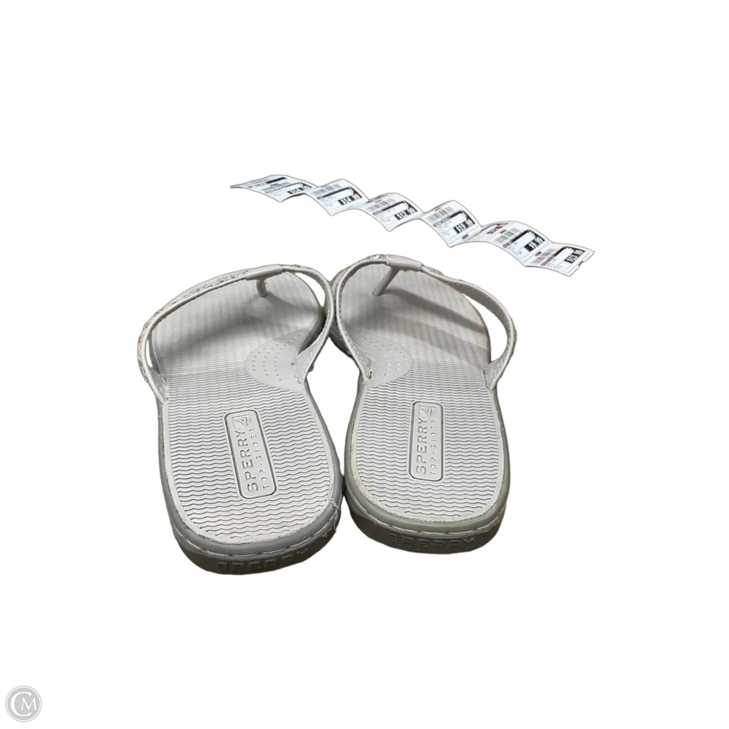 Sandals Flats By Sperry In Grey & Silver, Size: 7
