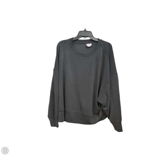 Top Long Sleeve Basic By Arula In Grey, Size: L
