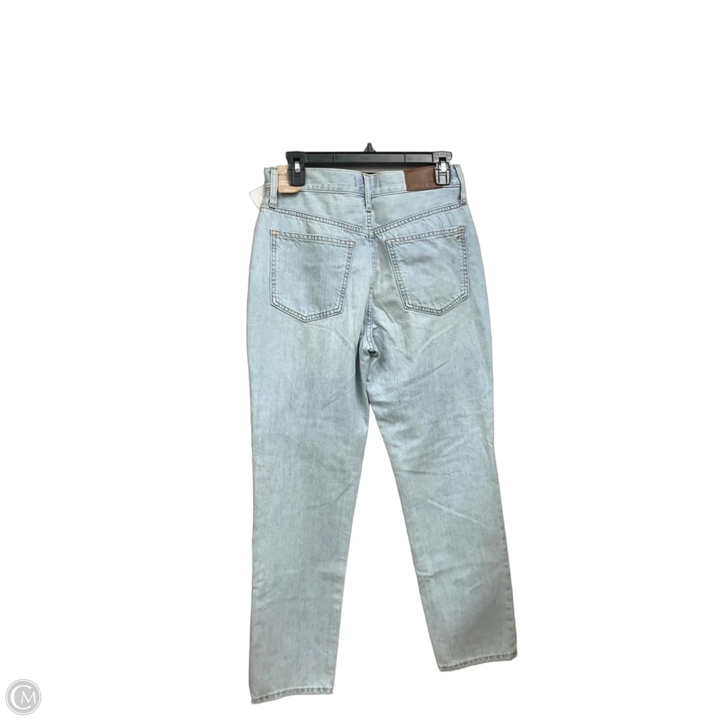 Jeans Straight By Madewell In Blue Denim, Size: 4